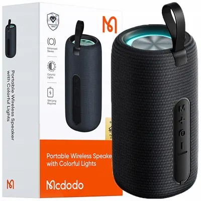 MCDODO BLUETOOTH ZVOČNIK PRENOSNI MALI 10H BREZŽIČNI USB-C SIVI