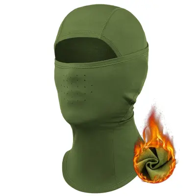 QUNATURE BALACLAVA ZA SMUČANJE IN KOLESARJENJE Z MOTOCIKLA ZELENA L