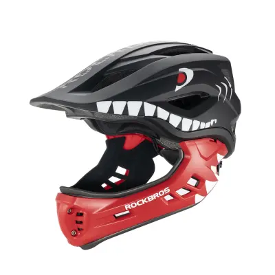 OTROŠKA KOLESARSKA ČELADA ROCKBROS SHARK TT-32006 S SNEMLJIVO ČEVLJICO 48-52 CM