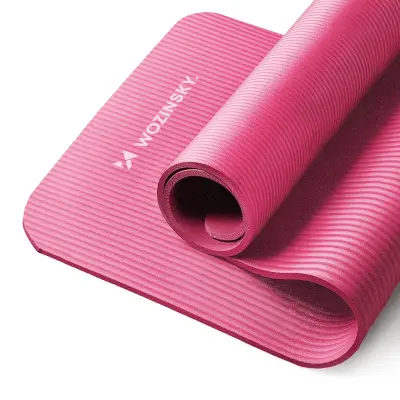 WOZINSKY VADBA PODLOGA 181X63X0,9 CM ZA FITNES JOGO ROZA NEDRSEČA