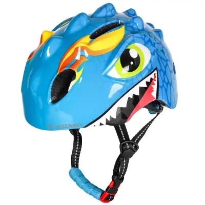 WOZINSKY OTROŠKA KOLESARSKA ČELADA DRAGON MOTIVATION DO 50-54 CM Z ZAŠČITO