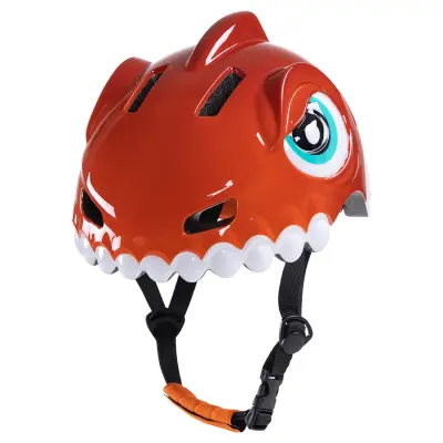 WOZINSKY OTROŠKA KOLESARSKA ČELADA Z MOTIVOM DINOZAVRJA 52-56 CM VARNOSTNA