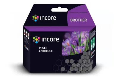 CARTUCHO DE TINTA INCORE PARA IMPRESSORA BROTHER LC422XLBK, PRETO, 74 ML, COM CHIP, EFICIENTE.