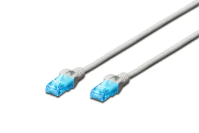 CABO DE CONEXÃO DIGITUS PARA ROTEADOR, SWITCH E MODEM, RJ45 UTP CAT5E 0 25M
