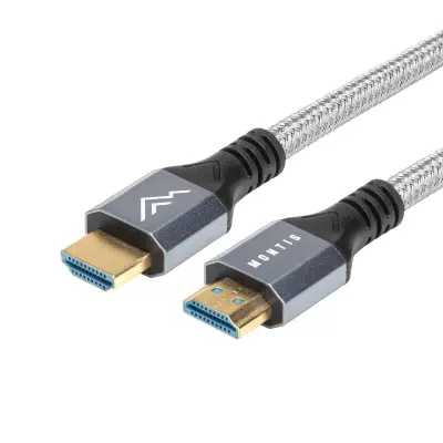 CABO HDMI MONTIS V2.1 8K DE 1 METRO PARA MONITORES PS5 E XBOX COM QUALIDADE 8K DE ALTA VELOCIDADE.