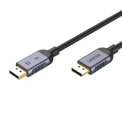 CABO DISPLAYPORT 1.4 UNITEK 8K@60HZ 4K@240HZ 1M PARA MONITORES DE PC
