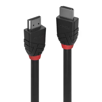 CABO HDMI LINDY DE ULTRA ALTA VELOCIDADE MACHO/MACHO PARA TVS 4K E 8K, PS5 E XBOX SERIES X, PRETO.