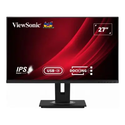 MONITOR VIEWSONIC DE 27 POLEGADAS PARA PC, HDMI, DISPLAYPORT, USB-C, USB-B, RJ45, MULTIFUNCIONAL, 4K.