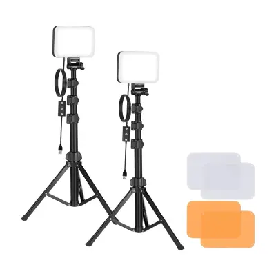 NEEWER STUDIO KOMPLET BP66 DVA STOJALNIKA LED SVETILKE FOTOGRAFSKI FILTRJI
