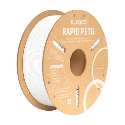 ELEGOO FILAMENT RAPID PETG ZA 3D TISKALNIK BEL 1KG Z ZAKASNITVIJO