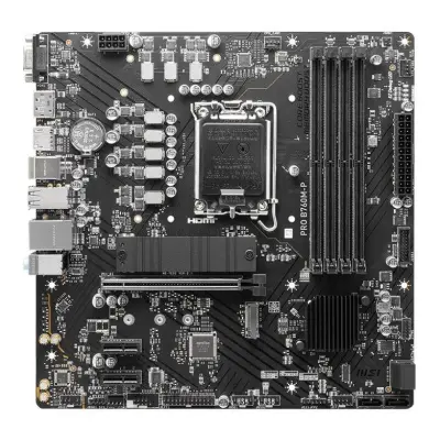 PLACA-MÃE MSI PRO B760M-P M.2 SATA3 DDR5 PCIE 4.0 PARA INTEL 12ª/13ª GERAÇÃO MATX