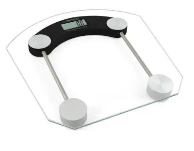 BALANÇA DE BANHEIRO ESPERANZA PARA USO DOMÉSTICO, PILATES E MUITO MAIS, MODELO EBS008K, COM TELA DIGITAL LED.