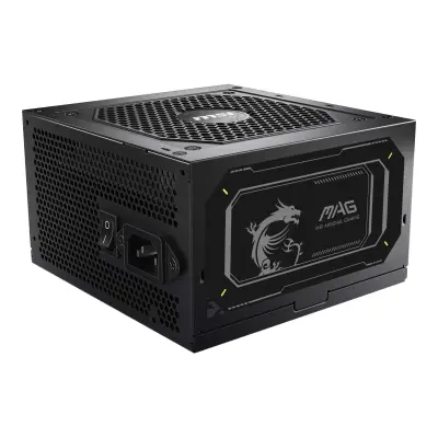 FONTE DE ALIMENTAÇÃO MSI MAG A750GL 750W 80PLUS GOLD PFC PARA JOGOS COM VENTOINHA DE 120 MM