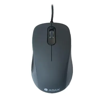 MOUSE ÓPTICO COM FIO ADAX MC-M10AD PARA COMPUTADOR, 1000 DPI, 1,8 M, PRETO