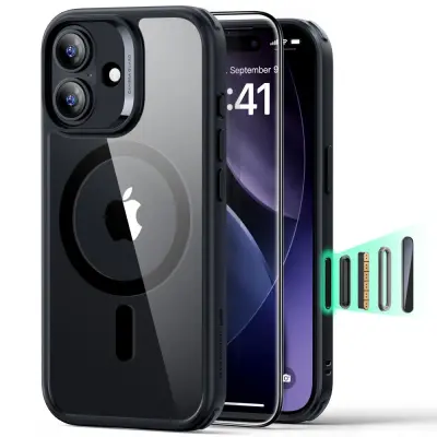 ESR CLASSIC HIBRID MAGSAFE KOMPLET ZA IPHONE 17 S KALJENIM STEKLOM