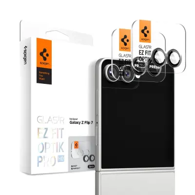 SPIGEN OPTIK PRO HD GLASS.TR EZ FIT ZAŠČITNA STEKLENA ZA KAMERO, 2 KOMADA, ZA SAMSUNG