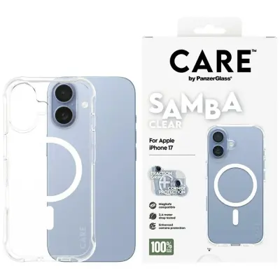 ZAŠČITNI OVITEK PANZERGLASS MAGSAFE ZA IPHONE 17 SAMBA W. BELA