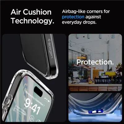 SPIGEN CRYSTAL HYBRID OVITEK ZA IPHONE 15 PRO MAX PROZOREN 360° ZAŠČITA