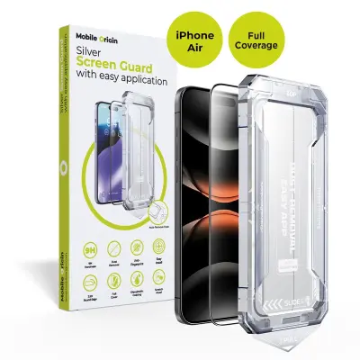 PELÍCULA DE VIDRO MOBILE ORIGIN PARA IPHONE AIR - FÁCIL APLICAÇÃO - COBERTURA TOTAL