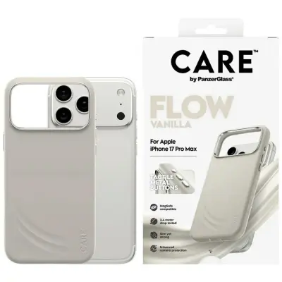 OVITEK PANZERGLASS CARE FLOW ZA IPHONE 17 PRO MAX MAGSAFE BEŽ REZISTENCA