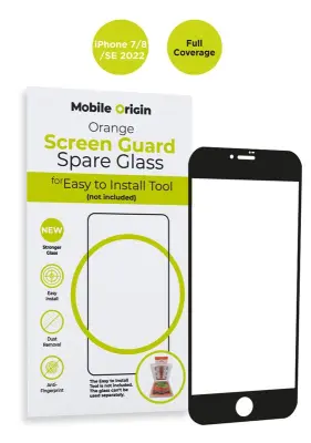 PELÍCULA PROTETORA DE TELA LARANJA MOBILE ORIGIN PARA IPHONE 8, 7, SE 2022 E SE 2020.