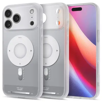 CAPA SPIGEN ULTRA HYBRID MAGSAFE PARA IPHONE 17 PRO CLASSIC PRATA COM ÍMÃ