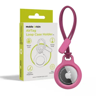 CAPA MOBILE ORIGIN PARA APPLE AIRTAG A1 ROSA LOOP COMPACT