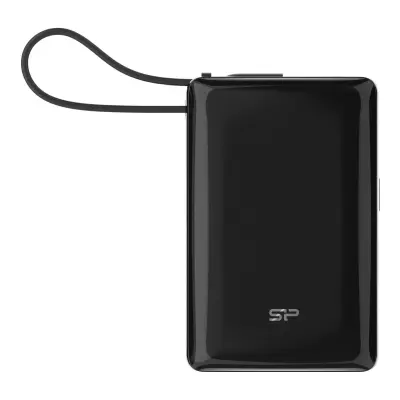 BATERIA EXTERNA PORTÁTIL DE SILÍCIO PARA CELULAR E TABLET, 10000MAH, PD, USB-A, USB-C