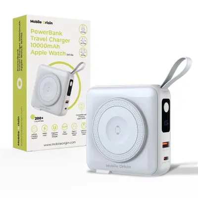 POWERBANK MOBILE ORIGIN COM CABO USB-C PARA IPHONE E APPLE MAGSAFE