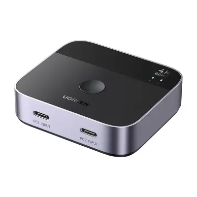 UGREEN STIKALO 2X USB-C NA HDMI 4K 60HZ ZA NAMIZNE RAČUNALNIKE