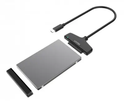 CABO ADAPTADOR UNITEK USB-C PARA SATA III SSD/HDD 2.5 PARA LAPTOP/PC, ALTA VELOCIDADE 6G