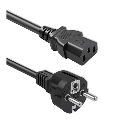 CABO DE ALIMENTAÇÃO QOLTEC SCHUKO IEC C13 PARA COMPUTADOR, SERVIDOR, IMPRESSORA E UPS, 1,5 M
