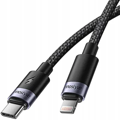 INNOSTYLE POLNILNI KABEL USB-C LIGHTNING HITRO POLNJENJE ZA IPHONE 14 1M