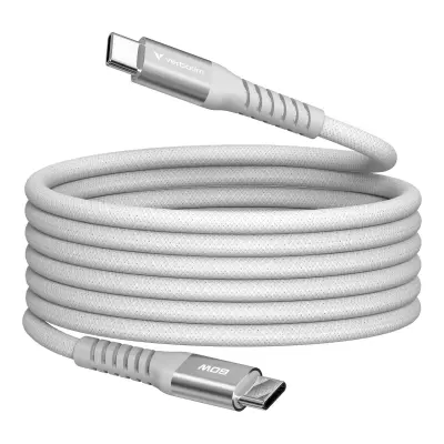 CABO USB-C VERBATIM PARA LAPTOP, CELULAR E TABLET, 60W POWER DELIVERY, 1,2 M