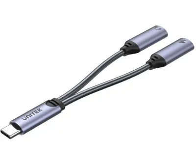 ADAPTADOR DE CABO DE ÁUDIO UNITEK USB-C PARA CONECTOR DE 3,5 MM PARA CELULAR, LAPTOP E TABLET 2