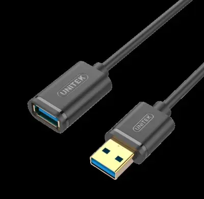 CABO DE EXTENSÃO USB 3.0 UNITEK PARA COMPUTADOR/NOTEBOOK, 1,5 M, TRANSFERÊNCIA RÁPIDA.