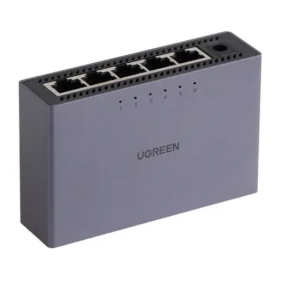 UGREEN 5-PORTNO GIGABITNO ETHERNETNO STIKALO ZA RAČUNALNIK