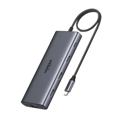 UGREEN HUB USB-C 2X HDMI 3X USB ZA PRENOSNIK IN MAC 8K PD 100W