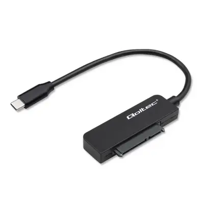 ADAPTADOR QOLTEC USB-C PARA SATA 2.5'' SSD/HDD DE ATÉ 2 TB, VELOCIDADE SUPER RÁPIDA DE 5 GB/S