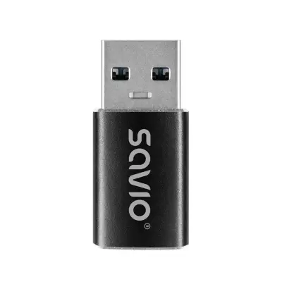 ADAPTADOR SAVIO USB-C PARA LAPTOP E CELULAR USB-A 3.1 MINI AK81 PARA TRANSFERÊNCIA DE DADOS