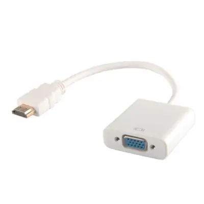 ADAPTADOR DE CABO HDMI SAVIO PARA MONITOR VGA E LAPTOP, BRANCO, CL201