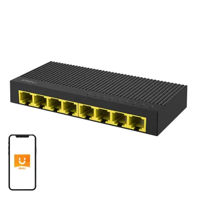 IMOU 8-PORTNO LAN STIKALO SG108C ZA RAČUNALNIŠKA OMREŽJA Z GIGABITOM