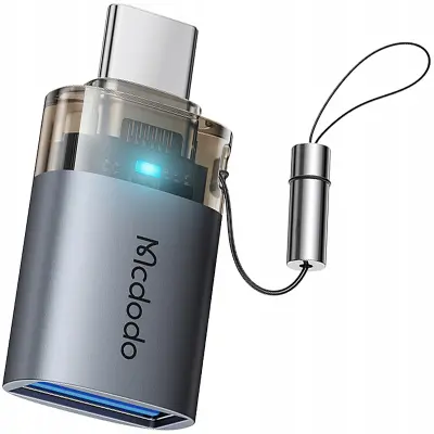 MCDODO ADAPTER USB-A 3.0 NA USB-C NA USB TIPA C 3A 5GB OTG LED