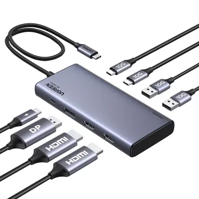 UGREEN HUB 2X HDMI 2X USB USB-C 3.2 10GBPS ZA MACBOOK PRO AIR 4K