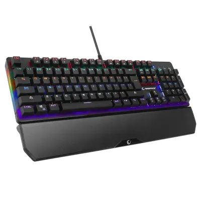 TECLADO MECÂNICO PARA JOGOS COM FIO RAMPAGE UMBRA RGB PARA COMPUTADOR