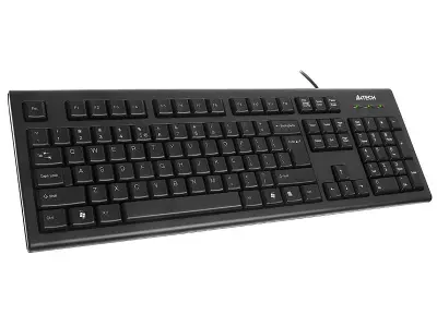 TECLADO COM FIO USB A4TECH PARA COMPUTADOR/LAPTOP KR 85, DURÁVEL E ORIGINAL.