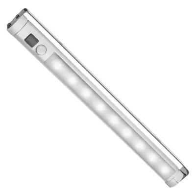LÂMPADA DE COZINHA LED MACLEAN PARA INSTALAÇÃO SOB ARMÁRIOS, COM SENSOR DE MOVIMENTO PIR DE 9 LEDS SMD E FUNÇÃO LIGA/DESLIGA.