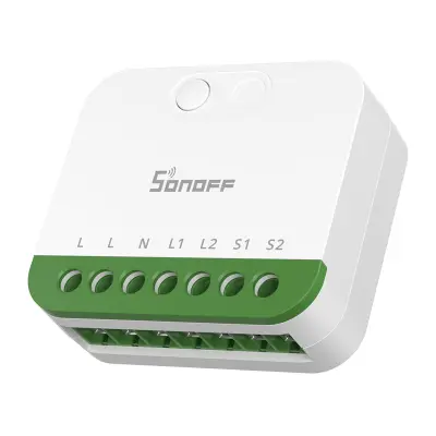 SONOFF MINI-2GS 2-KANALNO STIKALO Z MATTER ZA UPRAVLJANJE RAZSVETLJAVE