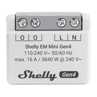 SHELLY EM MINI GEN4 ŠTEVEC ENERGIJE Z WI-FI INTERVALOM ZA SPREMLJANJE ENERGIJE