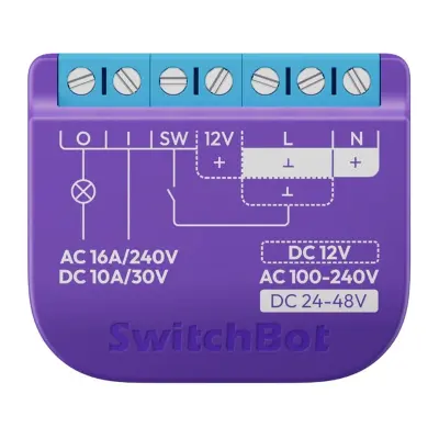RELEJNO STIKALO SWITCHBOT 1 BREZNAPETNIČNI KONTAKT ZA AVTOMATIZACIJO